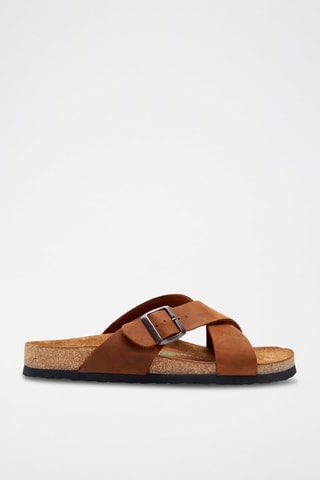 Sandalias de nobuk Cross - Marrón