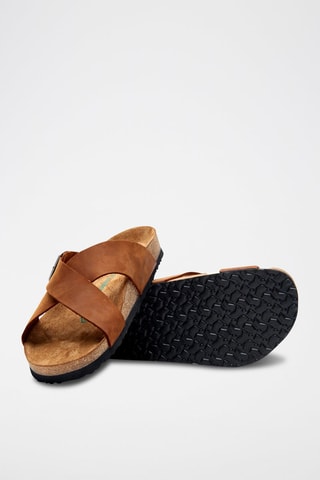 Sandalias de nobuk Cross - Marrón
