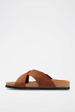 Sandalias de nobuk Cross - Marrón
