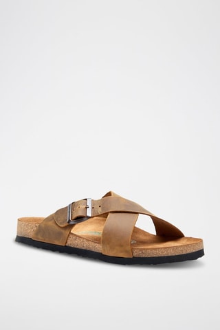 Sandalias de nobuk Cross - Marrón