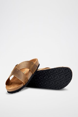 Sandalias de nobuk Cross - Marrón