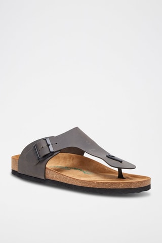 Sandalias de piel Maui - Gris