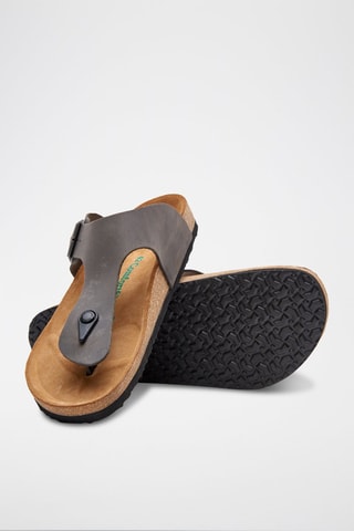 Sandalias de piel Maui - Gris