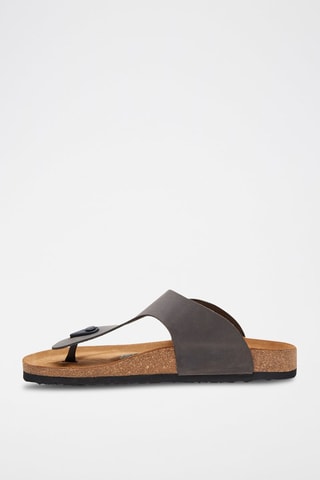 Sandalias de piel Maui - Gris