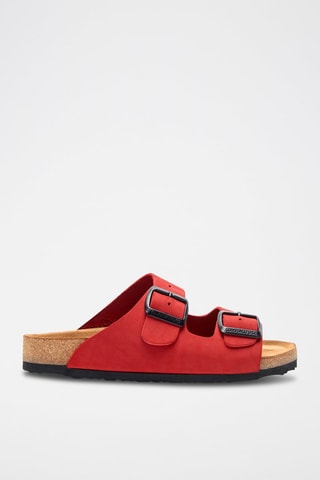 Sandalias de nobuk Bali - Rojo