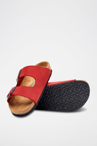 Sandalias de nobuk Bali - Rojo