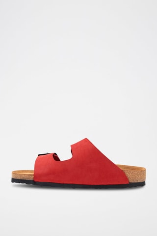 Sandalias de nobuk Bali - Rojo