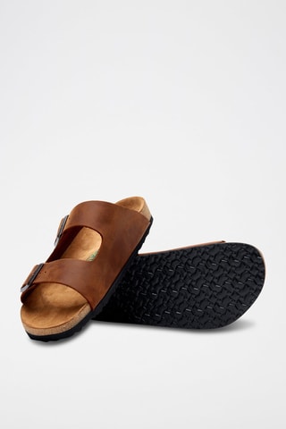 Sandalias de piel Bali - Marrón