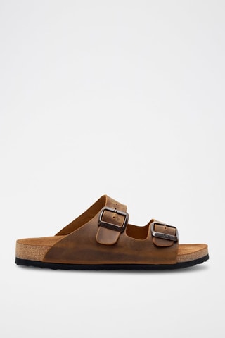 Sandalias de piel Bali - Marrón