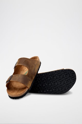 Sandalias de piel Bali - Marrón