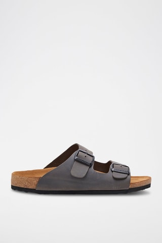 Sandalias de piel Bali - Gris