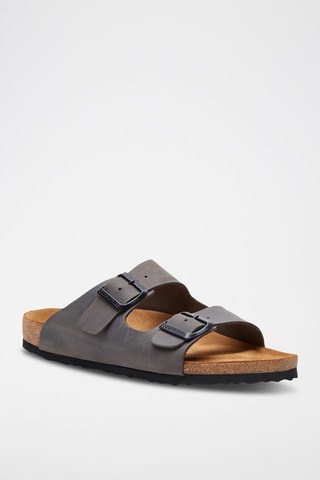 Sandalias de piel Bali - Gris