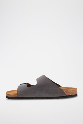 Sandalias de piel Bali - Gris