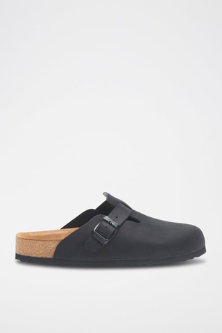 Zuecos de nobuk Capri - Negro