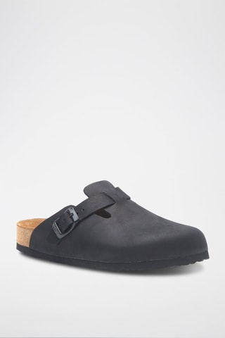 Zuecos de nobuk Capri - Negro