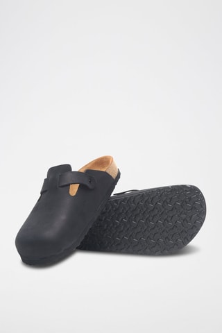 Zuecos de nobuk Capri - Negro