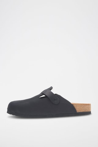 Zuecos de nobuk Capri - Negro