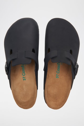 Zuecos de nobuk Capri - Negro