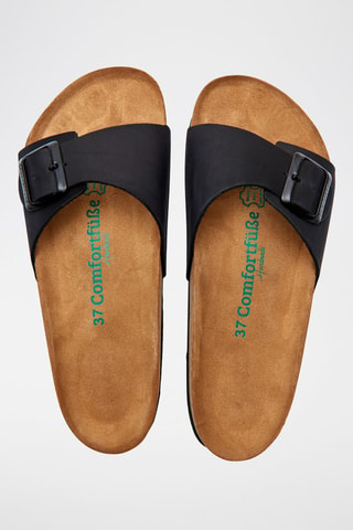 Sandalias de nobuk Adal - Negro