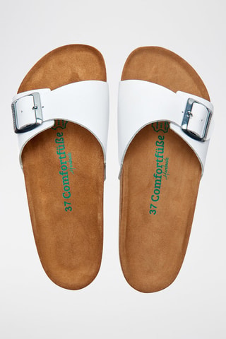 Sandalias de piel Adal - Blanco
