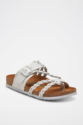 Sandalias de piel Naomi - Blanco