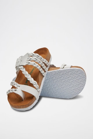 Sandalias de piel Naomi - Blanco