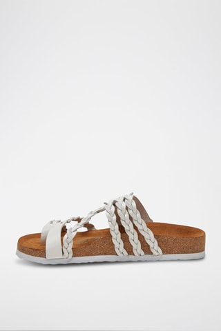 Sandalias de piel Naomi - Blanco