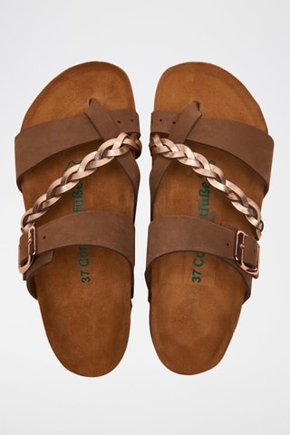 Sandalias de piel Campell - Arena y rosa