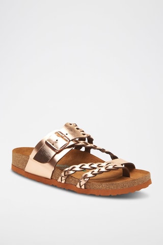 Sandalias de piel Naomi - Rosa