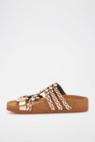 Sandalias de piel Naomi - Rosa