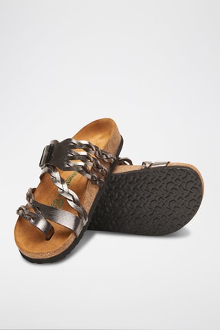 Sandalias de piel Naomi - Plateado