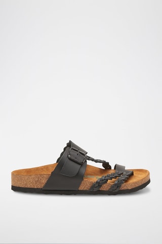 Sandalias de piel Naomi - Negro