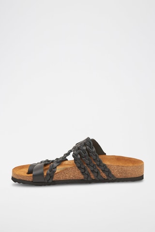 Sandalias de piel Naomi - Negro
