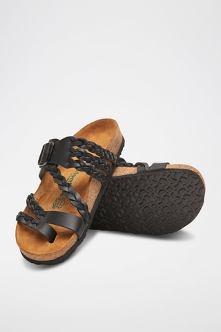 Sandalias de piel Naomi - Negro