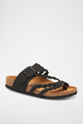 Sandalias de nobuk Naomi - Negro