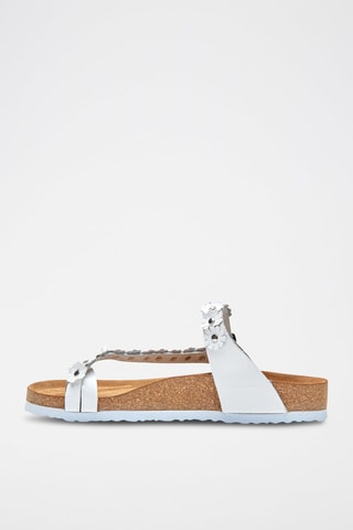 Sandalias de piel Ilva - Blanco