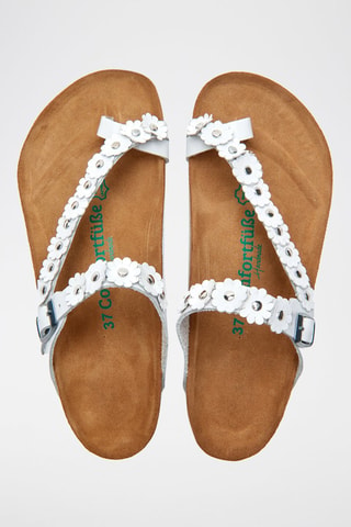 Sandalias de piel Ilva - Blanco