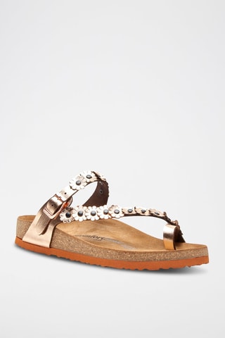 Sandalias de piel Ilva - Rosa