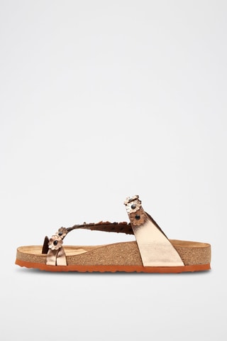 Sandalias de piel Ilva - Rosa
