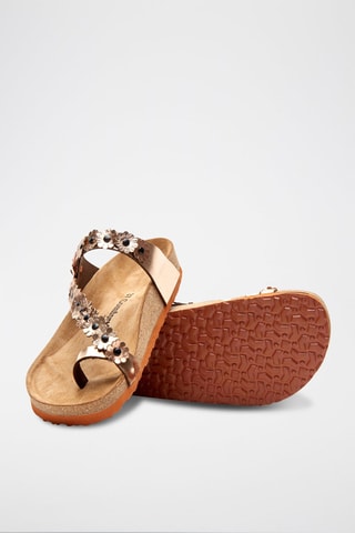 Sandalias de piel Ilva - Rosa