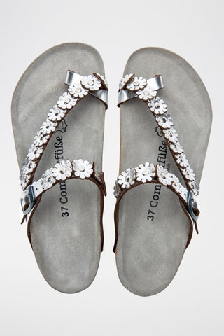 Sandalias de piel Ilva - Plateado