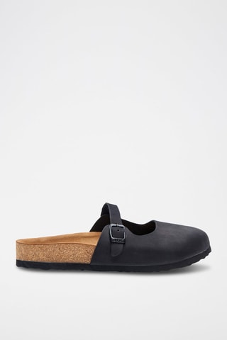 Zuecos de nobuk Kelly - Negro