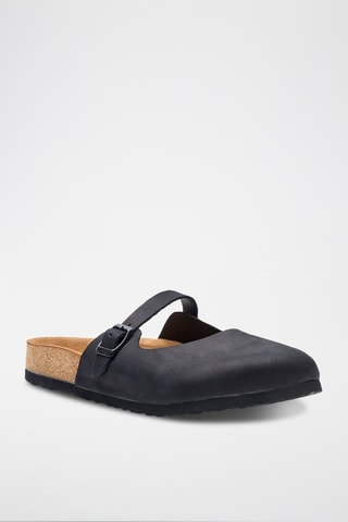 Zuecos de nobuk Kelly - Negro