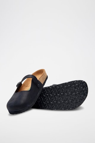 Zuecos de nobuk Kelly - Negro
