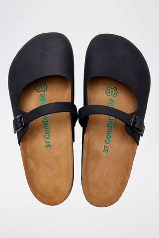 Zuecos de nobuk Kelly - Negro