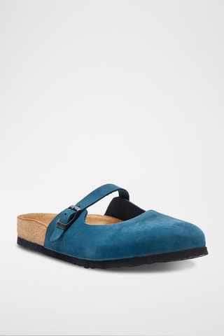 Zuecos de nobuk Kelly - Azul marino