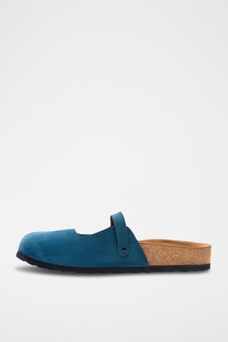 Zuecos de nobuk Kelly - Azul marino
