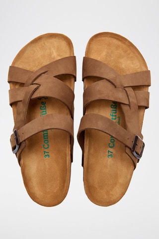 Sandalias de nobuk Lea - Arena