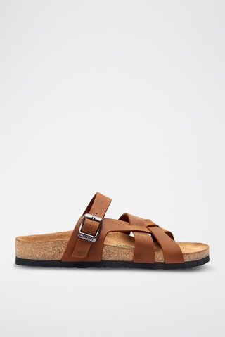 Sandalias de piel Lea - Marrón