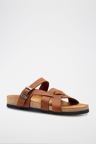 Sandalias de piel Lea - Marrón